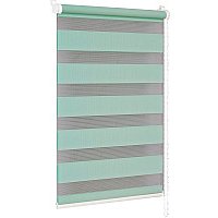 Рулонные шторы Delfa Сантайм День-Ночь Стандарт МКД DN-41041 (34x160, бирюза)