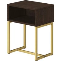 Тумба MONOFIX С металлическими опорами (венге/золото)