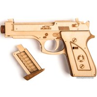 3Д-пазл Wood Trick Пистолет-резинкострел с мишенями 1234-10