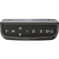 Стол для работы стоя ErgoSmart Wooden Electric Desk Prime 1300х750х27 мм (скошенный край, дуб мореный/черный)