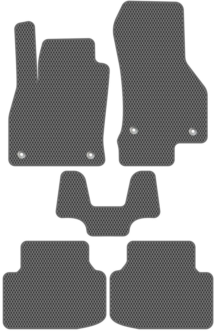 

Комплект ковриков для авто Alicosta Skoda Octavia III (лифтбек / 5E) 2017 - 2020 (серый, ромб)
