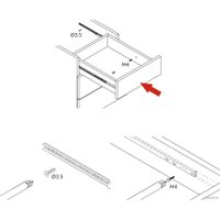 Шариковые направляющие AKS L-278 h=17