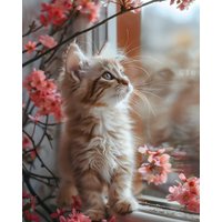 Алмазная мозаика  Феникс+ Котик у окошка 68641