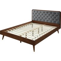 Кровать Halmar Cassidy 140/200 (серый/орех) в Лиде