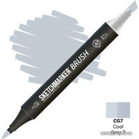 Маркер художественный Sketchmarker Brush Двусторонний CG7 SMB-CG7 (прохладный серый 7)