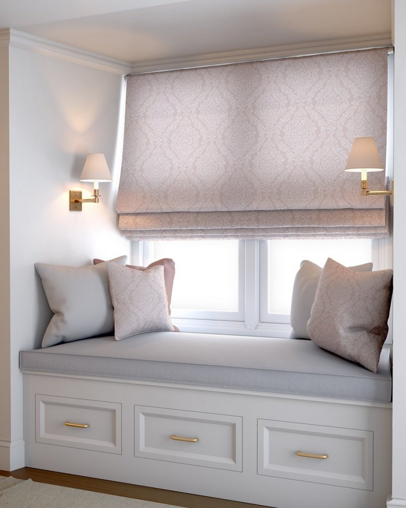 

Римская штора Jalux Барокко 0476/7 260x170 (персиковый)