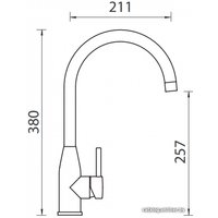 Смеситель Schock Kavus Cristalite (сталь/лунный камень)