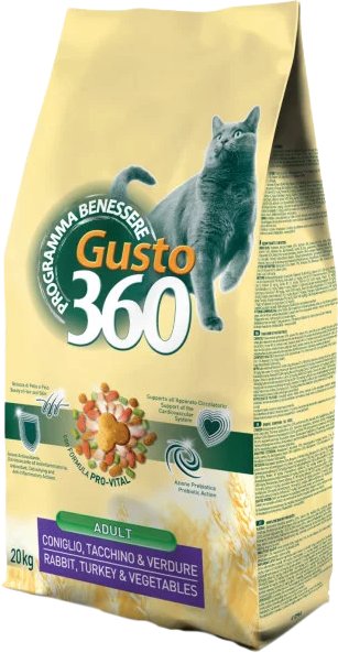 

Сухой корм для кошек Pet360 Best Breeder 360 Gusto Adult с кроликом, индейкой и овощами 102674 (20 кг)
