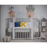 Кроватка-трансформер Incanto Nuvola Lux KR-0106/60 (светло-серыйбелый)