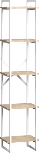 Стеллаж LoftyHome Мальборк 40 1627765 (дуб сонома с белым основанием)