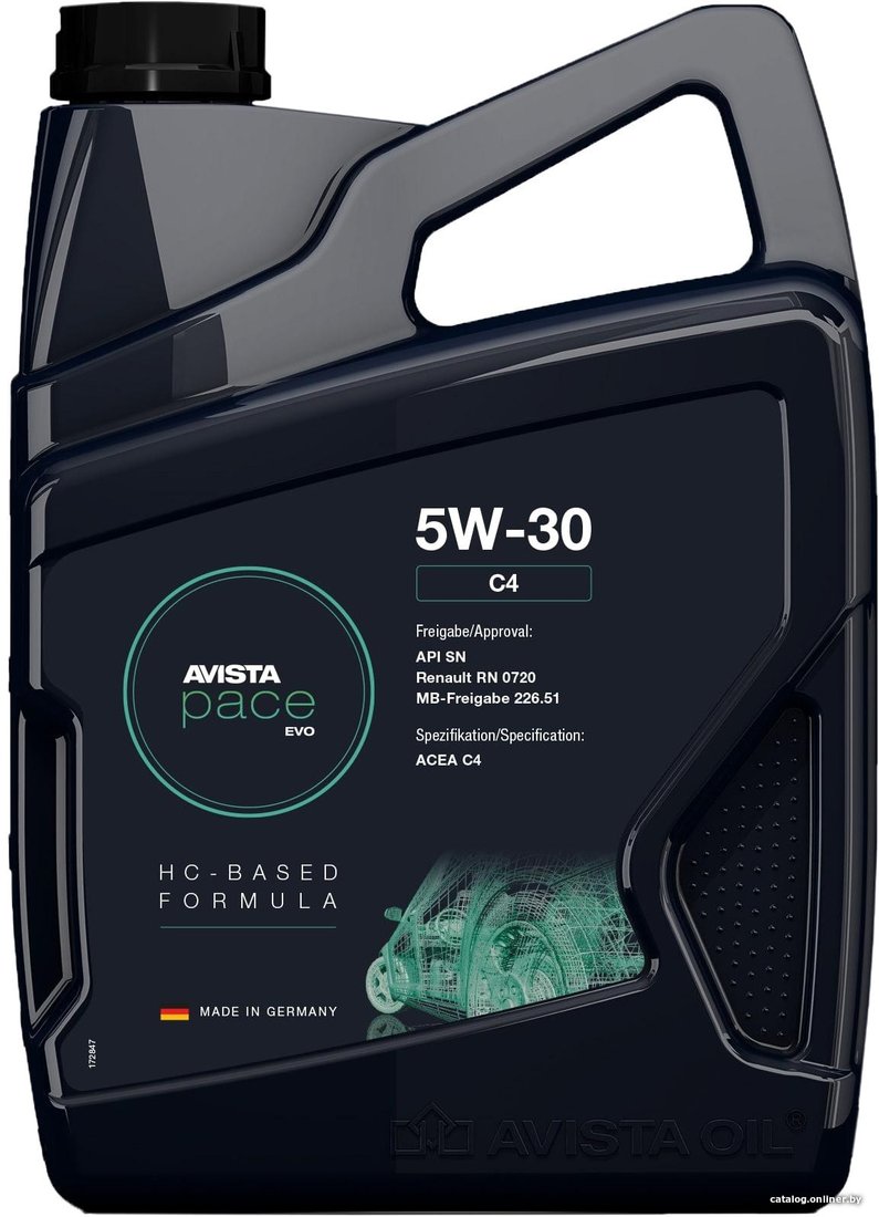 Моторное масло Avista pace EVO C4 5W-30 5л