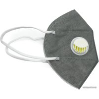 Респиратор-полумаска 3D Mask Респиратор KN95 FFP2 с клапаном выдоха (серый, 10 шт)