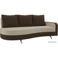 Тахта Лига диванов Премьер 105262 (правый, бежевый/коричневый)