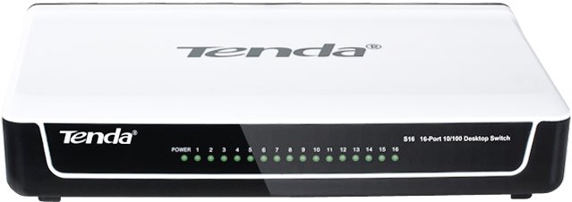 

Неуправляемый коммутатор Tenda S16