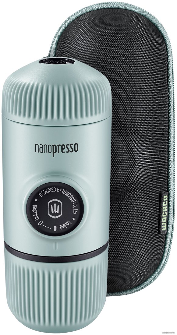 Ручная кофеварка WACACO Nanopresso Arctic Blue + Case