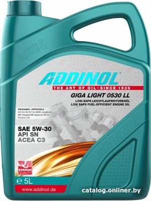 Моторное масло Addinol Giga Light MV 0530 LL 5W-30 5л