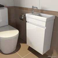  Emmy Тумба под умывальник Милли 40 (правый, без ручки, белый)