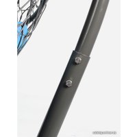 Подвесной диван M-Group Лежебока 11180303 (с серым ротангом/голубая подушка)