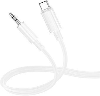 Кабель Borofone BL21 USB Type-C - 3.5 jack (1 м, белый)