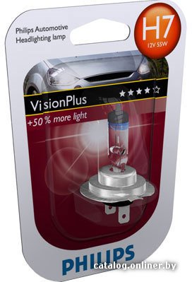 Галогенная лампа Philips H7 Vision Plus 1шт