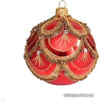 Елочная игрушка Орбитал Шар Д-338 200-067-4 (8см, красный)