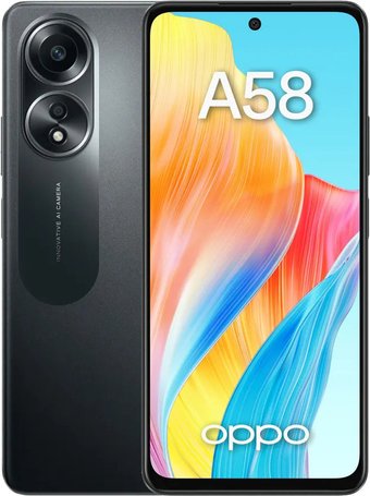 Oppo A58 CPH2577 6GB/128GB международная версия (черный)