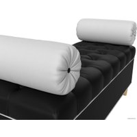 Банкетка Лига диванов Глория 29280 (экокожа черный/белый/белый)