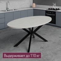 Столешница Millwood овальная 1800х1000х36 51778_bk_3 (дуб белый Craft)
