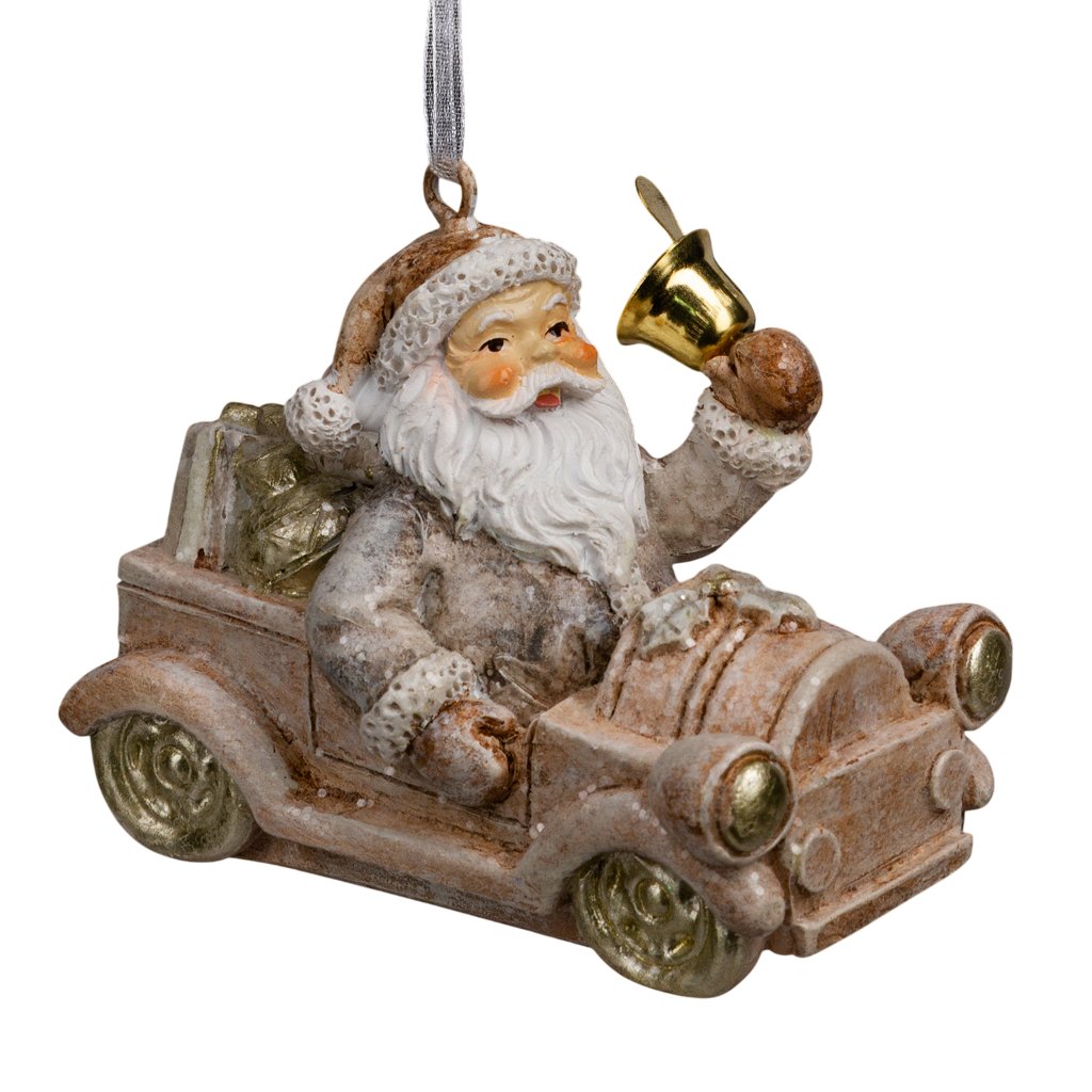 

Елочная игрушка Erich Krause Decor. Дед Мороз на машине 64555