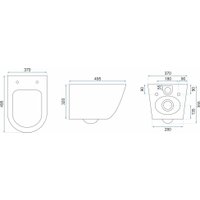 Унитаз подвесной Rea REAC8990