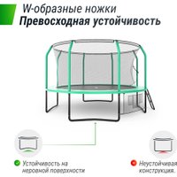 Батут Unix Line Supreme Game 12ft (зеленый)