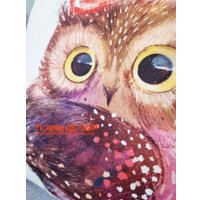 Декоративная подушка Matex Fluffy. Совушка 61-670 (белый/коричневый/светло-фиолетовый)