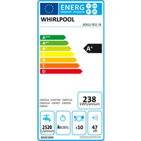 Встраиваемая посудомоечная машина Whirlpool ADGU 851 IX