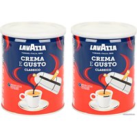 Кофе Lavazza Crema e Gusto молотый в банке 2x250 г