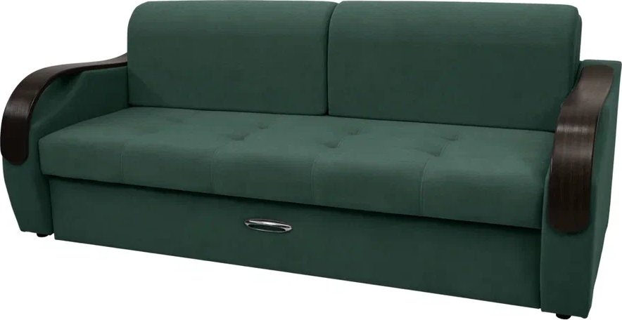 

Диван Сириус Лидер-6 НПБ 225x110 (Eva 19 велюр темно-зеленый)