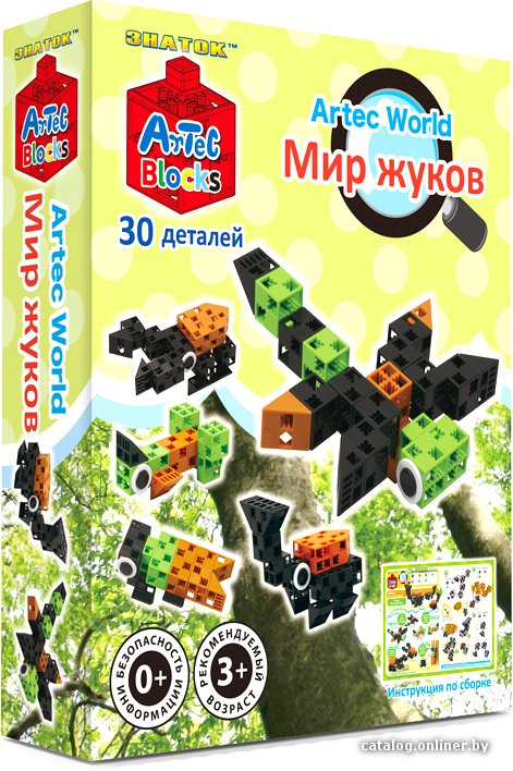 Конструктор Знаток Artec Blocks Мир жуков