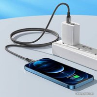 Кабель Hoco X14 USB Type-C - Lightning (1 м, черный)