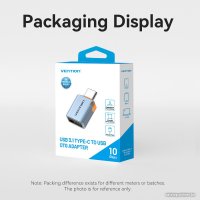Адаптер Vention CUBH0 USB Type-A - USB Type-C