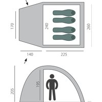 Кемпинговая палатка BTrace Dome 4
