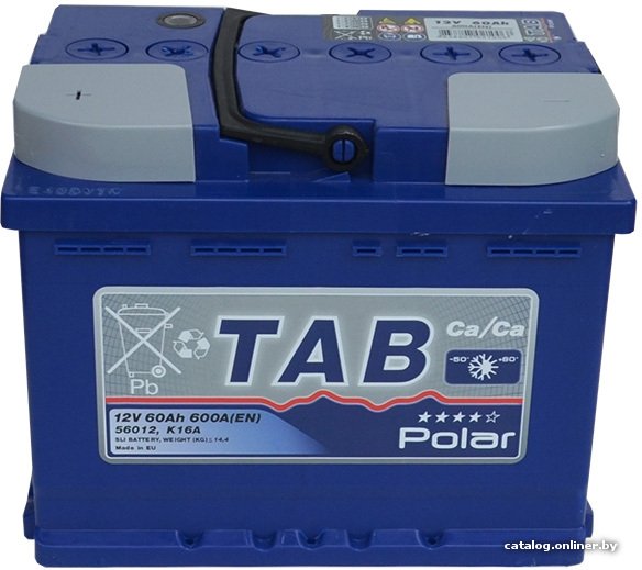 Автомобильный аккумулятор TAB Polar Blue (60 А·ч) (121060)