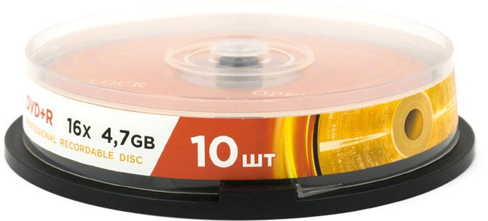 

DVD+R диск Mirex 4.7Gb 16x UL130013A1L (10 шт.)