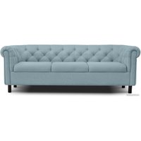 Диван Brioli Винчестер трехместный (J14/голубой)
