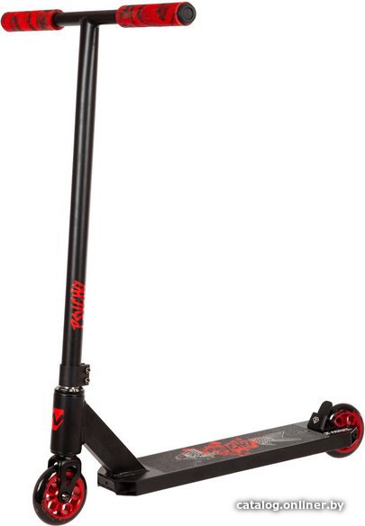 Трюковый самокат Novatrack Psycho 40/100 100A.PSYCHOP1.BK22 (черный/красный)