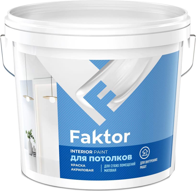 

Краска Ярославские краски Faktor для потолков 6 кг (белый)