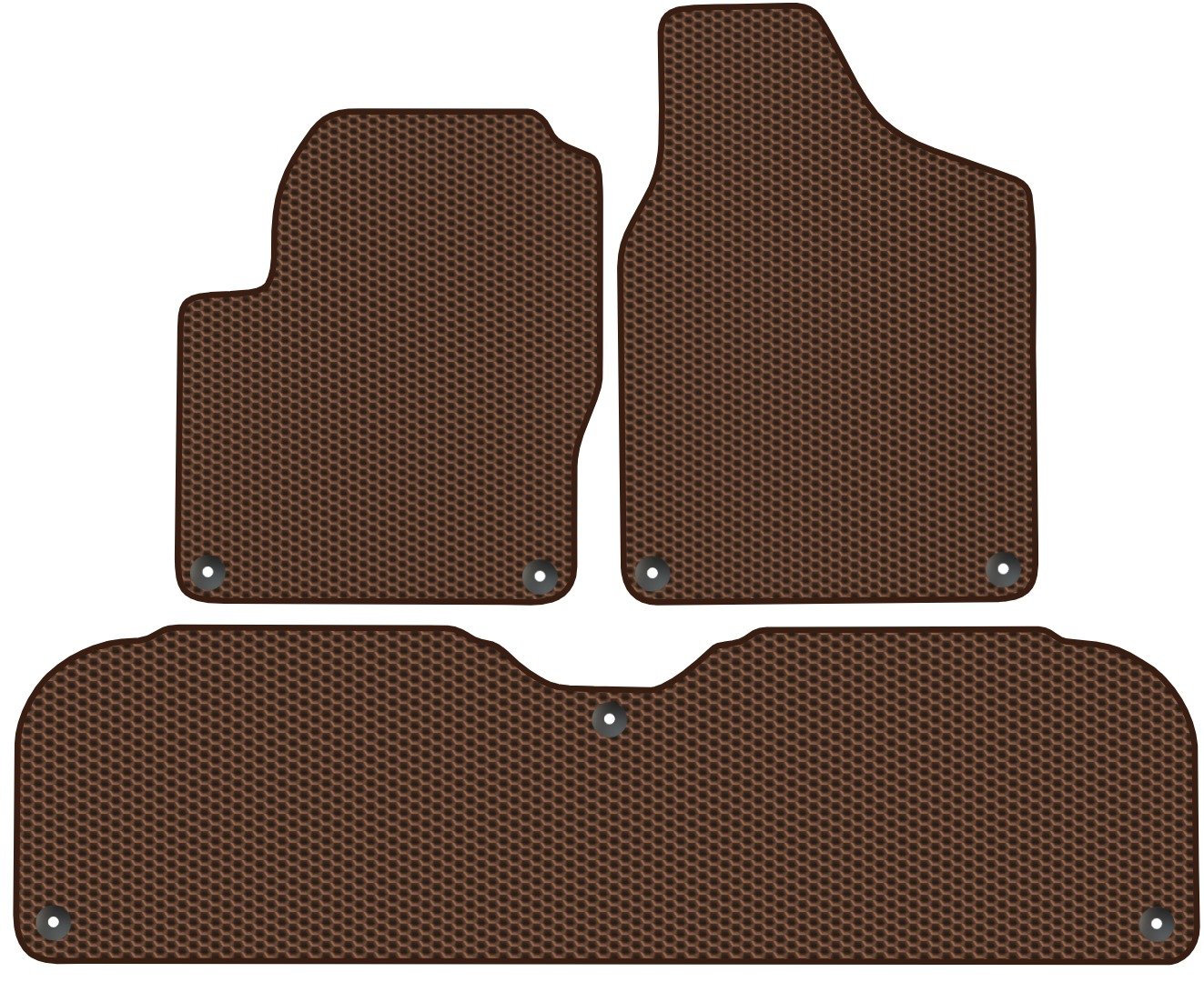 

Комплект ковриков для авто Alicosta Volkswagen Sharan II (минивэн / 7N1) 2010 - 2015 (коричневый, сота)