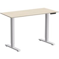 Стол WellDesk Prime 1300x675х18 с электроприводом (белый/сосна аланд полярная)