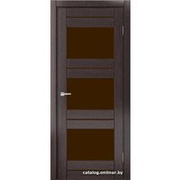 Межкомнатная дверь MDF-Techno Dominika 300 90x200 (дуб серый/лакобель коричневый)