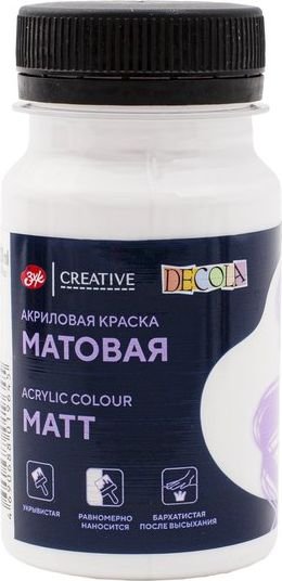 

Акриловая краска Невская палитра Декола 14327104 (100 мл, белый)