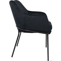 Стул с подлокотниками Алвест AV 318 (черный бархат H-75/черный)