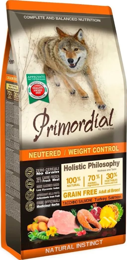 

Сухой корм для собак Primordial Dog Adult Neutered Weight MSP7912 12 кг